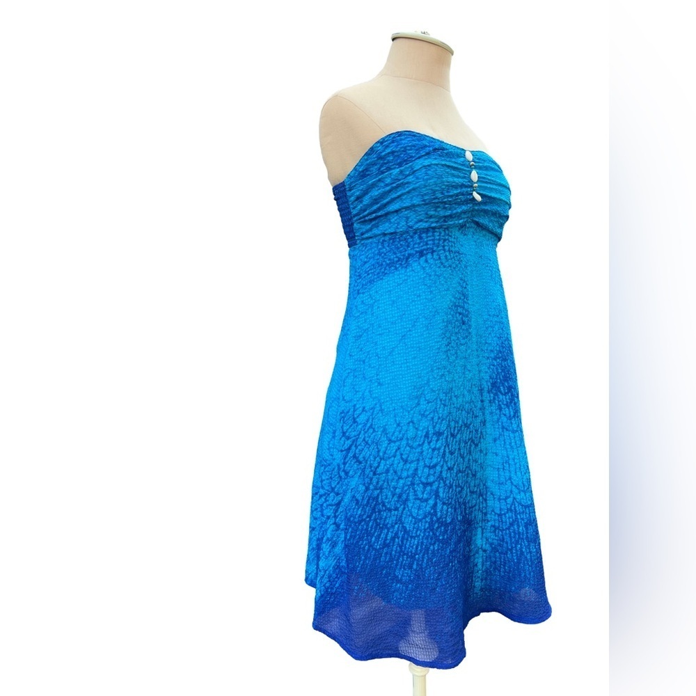Vintage Y2K Free People Marie Seashell Strapless Dress Size Small - Picture 2 of 5